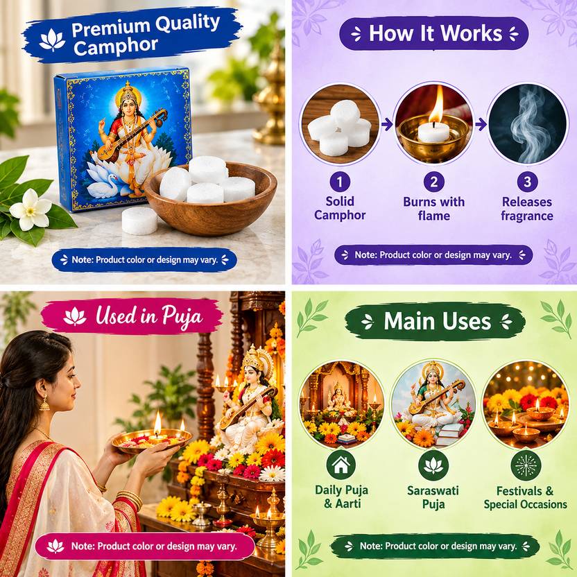 simran Camphor Tablets Puja Aarti Religious Rituals Daily Hindu Home Temple Festival