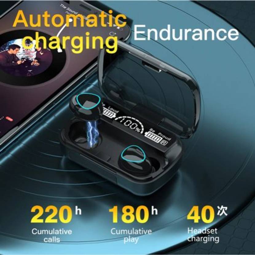 VANZARA TWS M10 Pro Wireless Buds| HD Stereo Sound with Deep Bass Soft Ear Cushions D122 Bluetooth