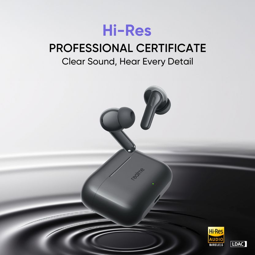 realme Buds T200 Hi-Res with ANC, 12.4mm driver - Image 3