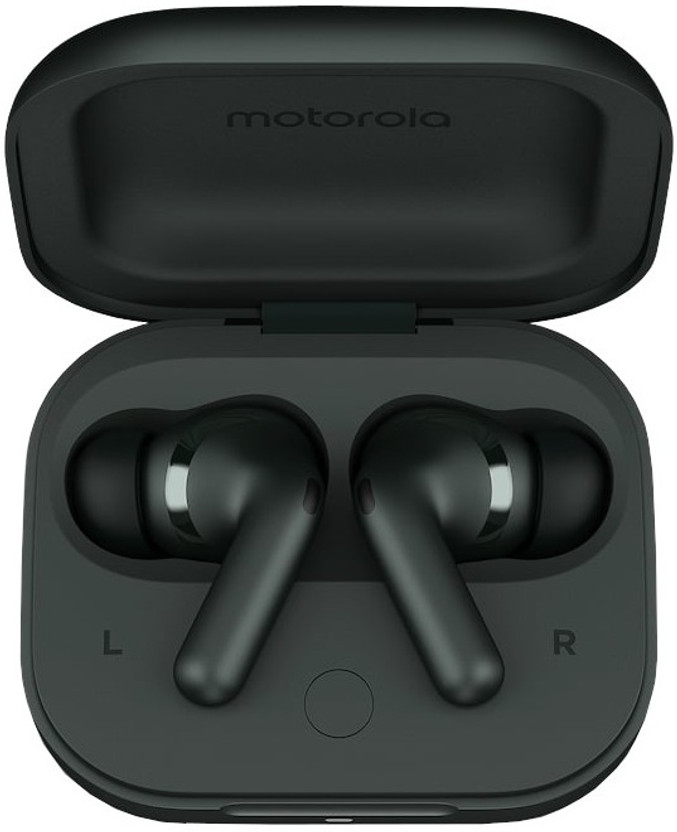 Moto Buds+ Casque Audio Avec Son Bose - Annulation De Bruit Active - Dolby Atmos - 30h D'Autonomie - Gris