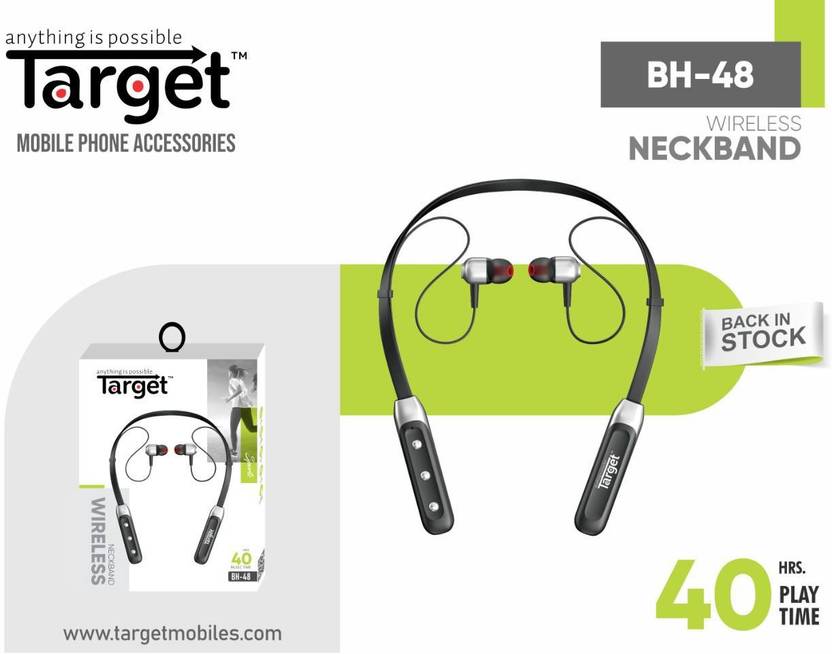 Target neckband BH48 Bluetooth Headset Price in India Buy Target