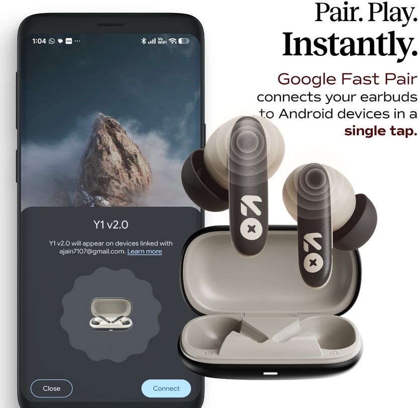 GOBOULT Y1 v2.0 60Hrs Battery, Ultra Sleek, App Support, Dual - Image 3