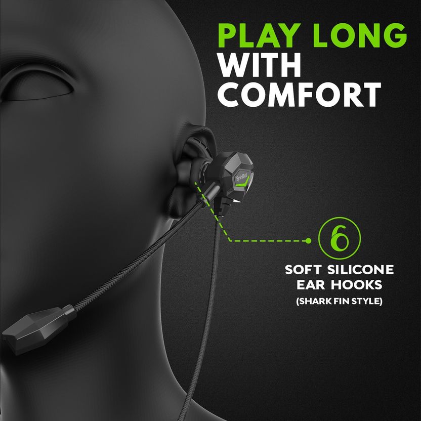 SpinBot BattleBudz W20 Wired Gaming Earphones with Mic - Image 4