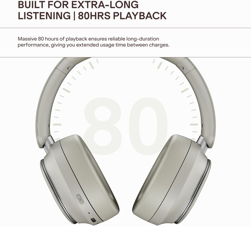boAt Rockerz Plus 440 Dual Driver Wireless Headphones - Image 5