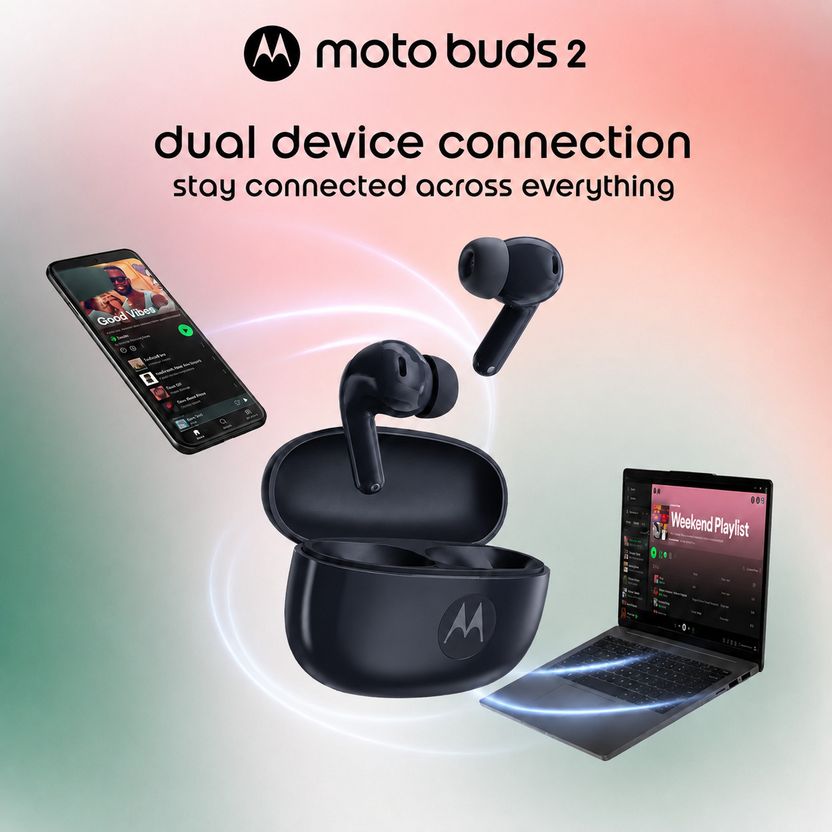 MOTOROLA Buds2 with 6mic 55dB ANC - Image 5