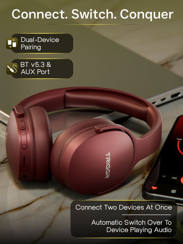 TRIGGR Trinity 2 with Dual Pairing, ENC, Fast Charge, 50H Battery...more - Image 3