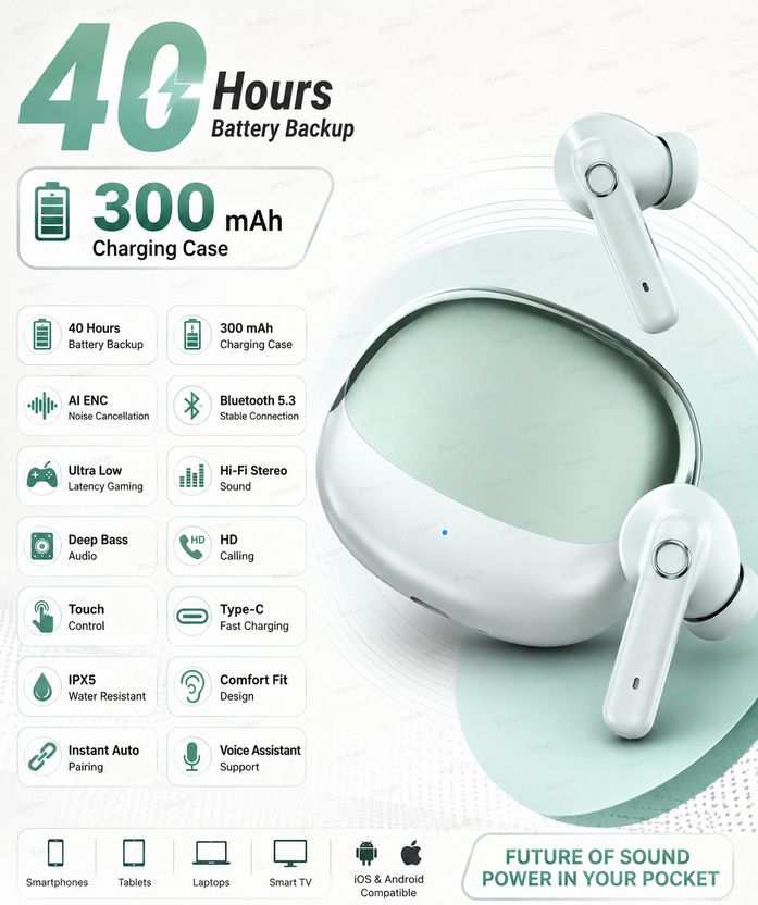 ROKAVO Boom Buds True Wireless Earbuds - Image 3
