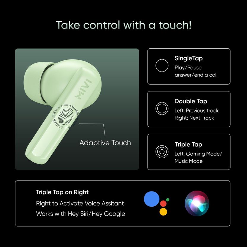 Mivi Duopods K2, 40Hrs PT, HD Call, Fast Charging, 50ms - Image 7