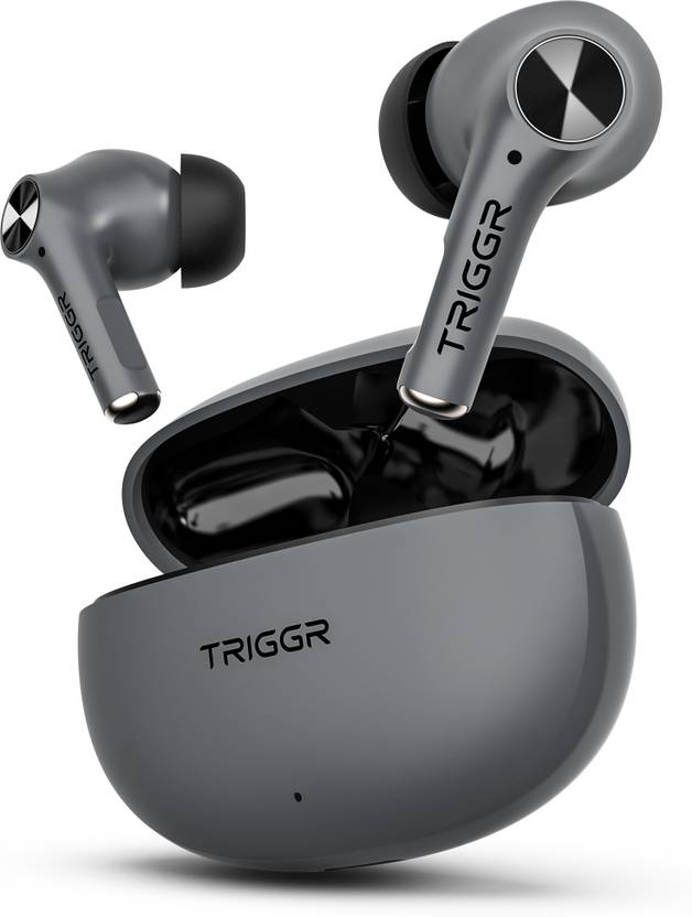 TRIGGR Ultrabuds Go with 40H Playtime, AI ENC, Dynamic Drivers, Type-C Fast Charging Bluetooth