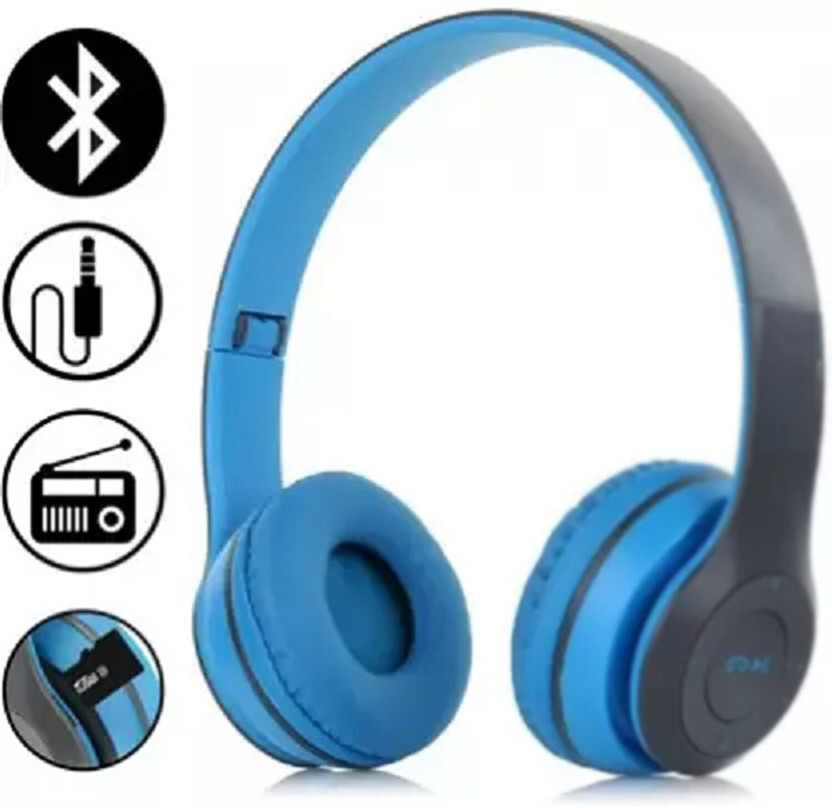 Techpunch NEW TRENDING BLUETOOTH HEADPHONE WITH MIC FOR MUSIC