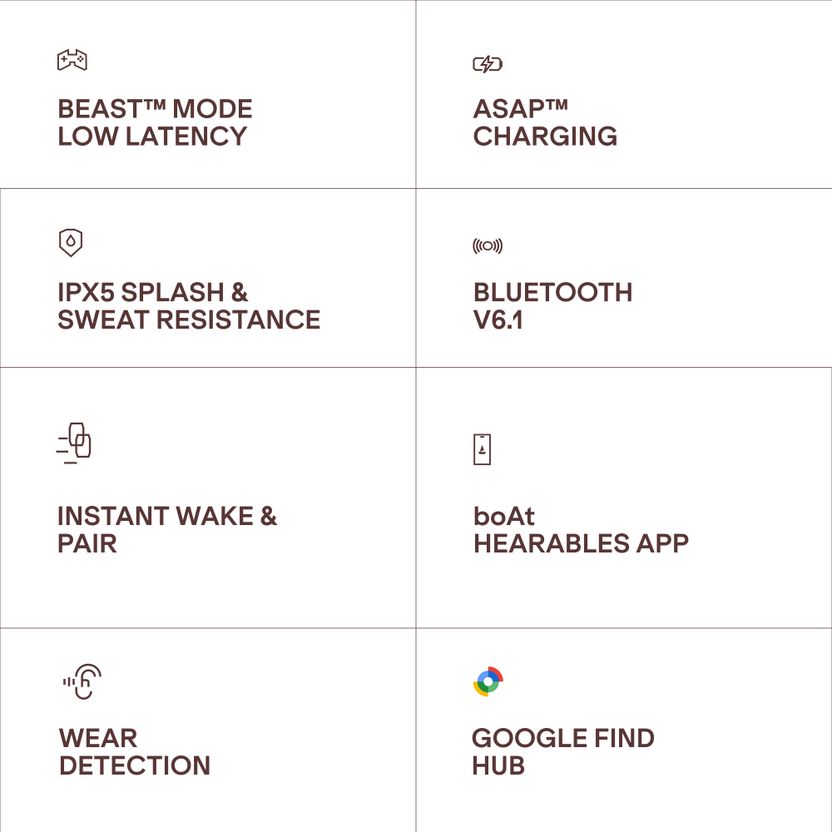 boAt बोट Airdopes Prime Supreme,Spatial Audio,60H Battery,Quad Mi...more - Image 9
