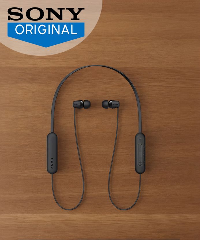 SONY WI-C100 25hr Bluetooth Headset Black - Image 2