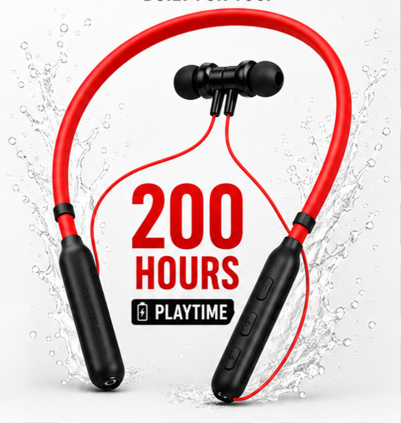 Moushumi ActiveFit Pro Wireless Bluetooth Neckband 200-H music
