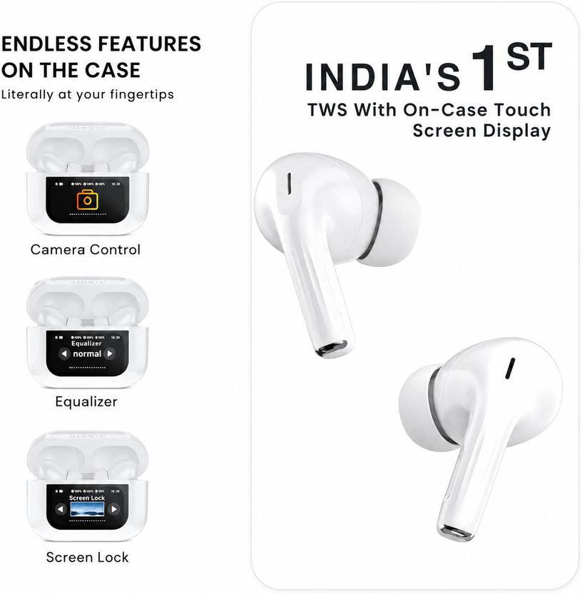 Teckily Ecotek Touch Display ANC Earbuds - Image 4
