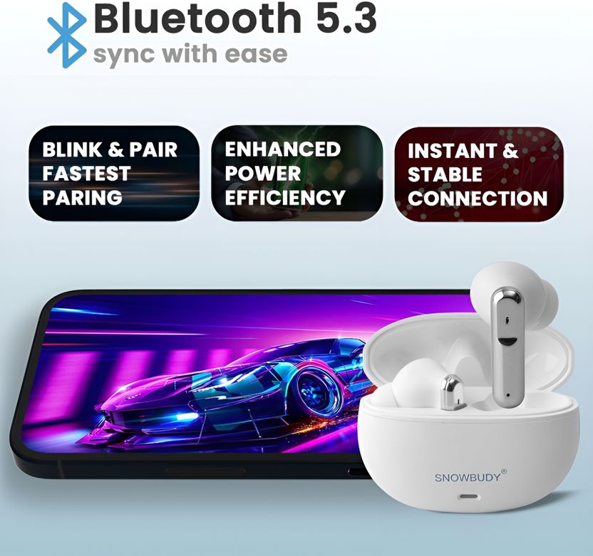 snowbudy SB-151 TWS Wireless Earbuds with 800mAh Case - Image 7