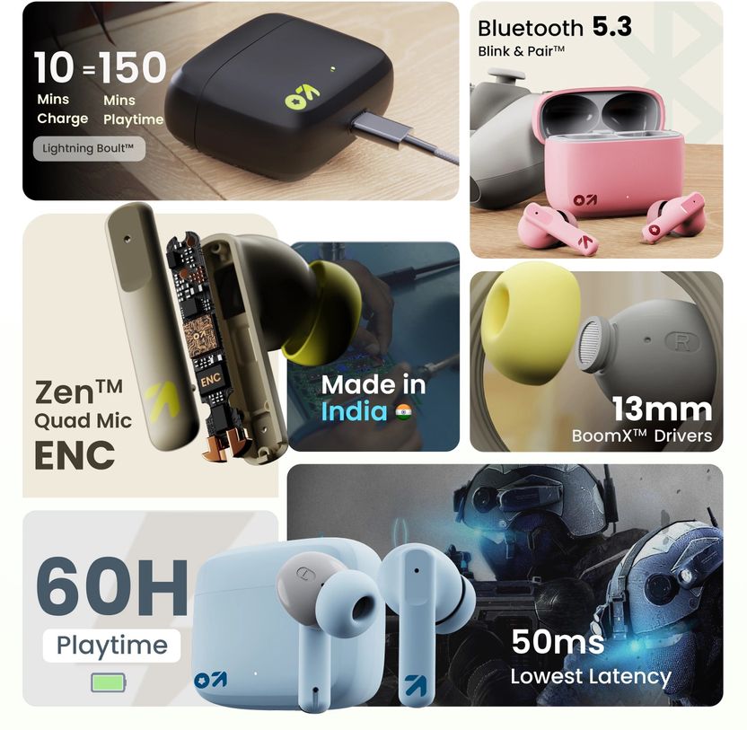 GOBOULT Z60 60Hr Battery Earbuds - Image 2