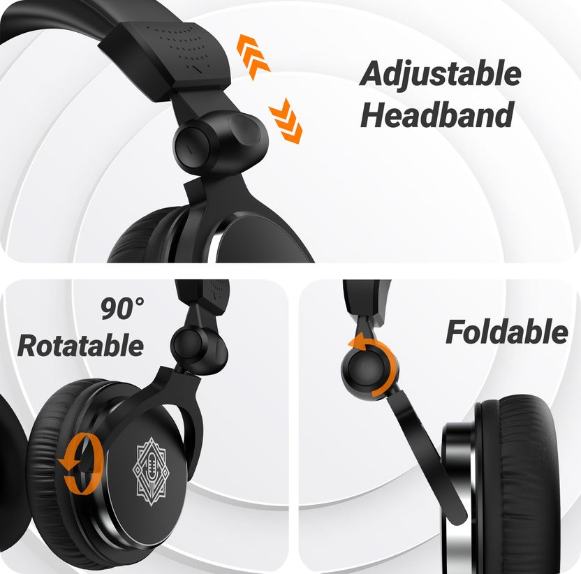 Digimore D-190 Professional Studio/DJ Headphones - Image 3