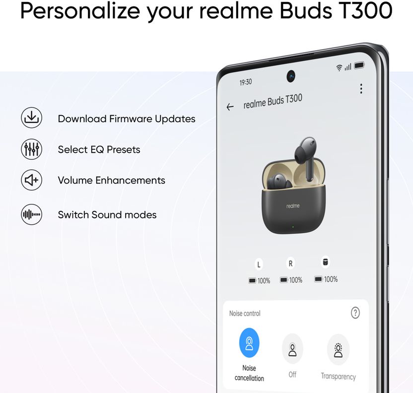 realme Buds T300 with 12.4mm Driver, 30dB ANC - Image 10