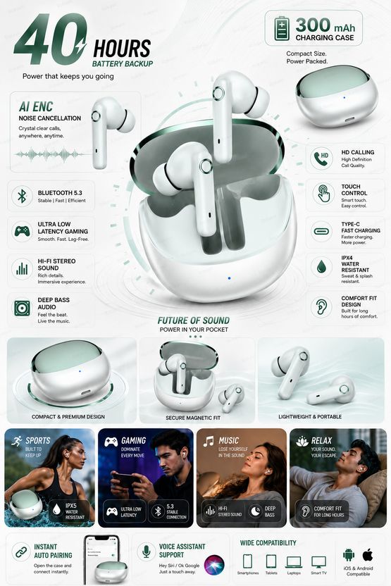 ROKAVO Boom Buds True Wireless Earbuds - Image 5