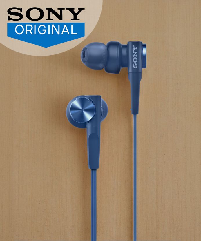 Sony XB55AP Wired Headset Blue - Image 2