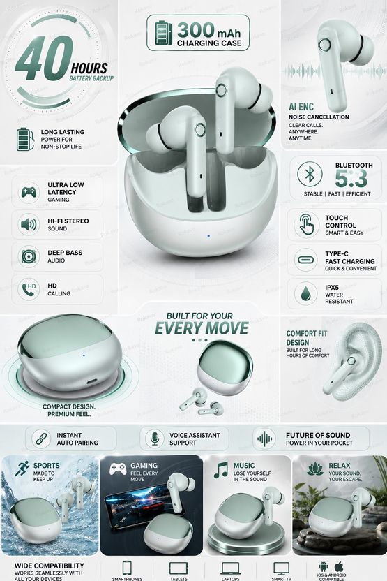 ROKAVO Boom Buds True Wireless Earbuds - Image 4