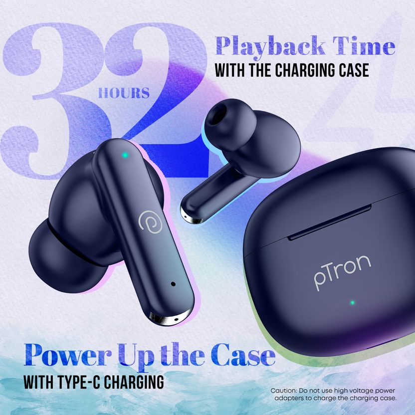 PTron Bassbuds Joy TWS 32hrs Playtime - Image 4