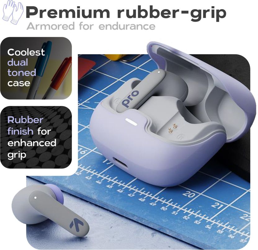 GOBOULT Z40 Pro with 100Hr, 4 Mic ENC, Scratch Proof, Rubber Grip, 5.3v Bluetooth Price in India - Image 6