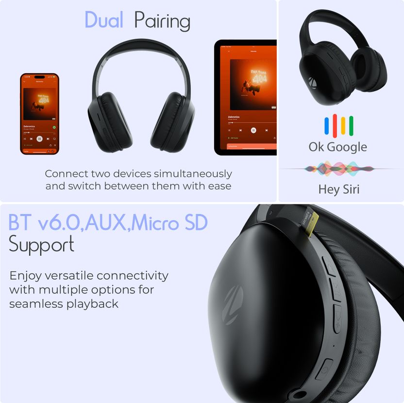 ZEBRONICS Zeb-Thunder Pro Bluetooth Headphones - Image 7