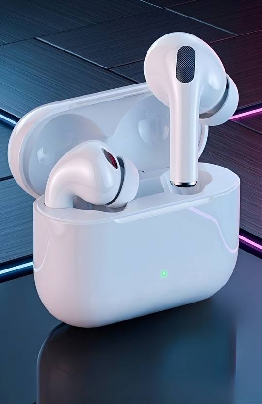 DSSB Wireless.Bluetooth White Earbuds with Charging Case | HD Sound | Touch Control Bluetooth