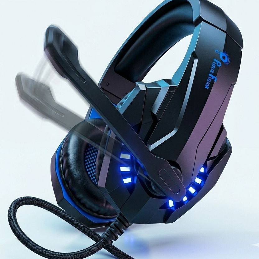 PunnkFunnk PF K20-00A Gaming Headset, Over Ear Gaming Headphones