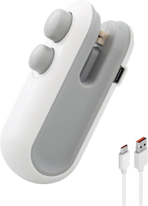 Auxmir Portable Sealing Machine, Mini Sealing Machine 2 In 1 Heat Sealer and Cutter Hand Held Heat Sealer