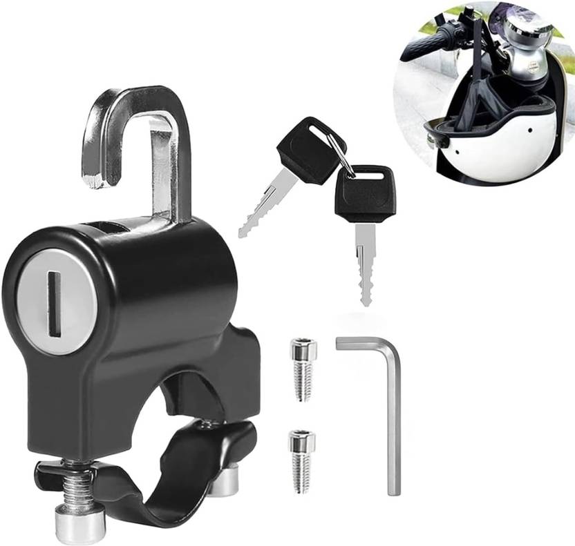 BIKEBLOOM Aluminium Key Lock For Helmet
