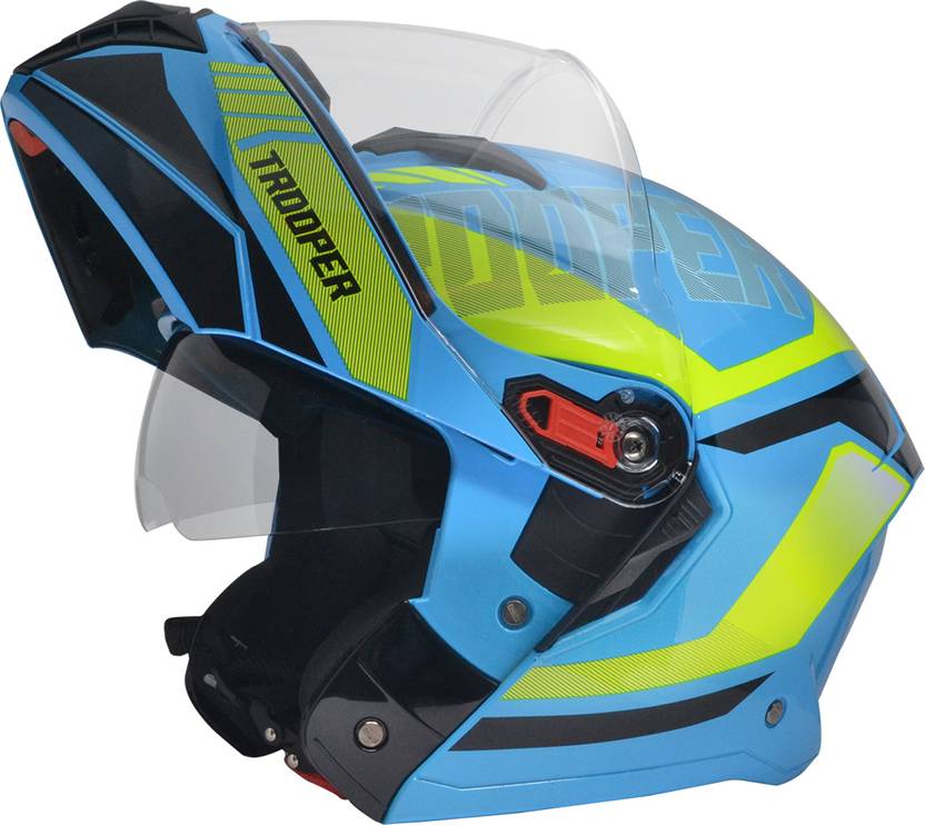 STUDDS Trooper D1 Flipup Full Face with Dual Visor Motorbike Helmet