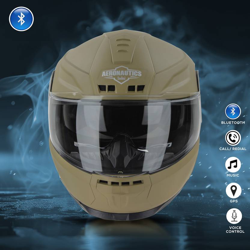 Steelbird Bluetooth Full Face ISI Certified Helmet for Men with Inner