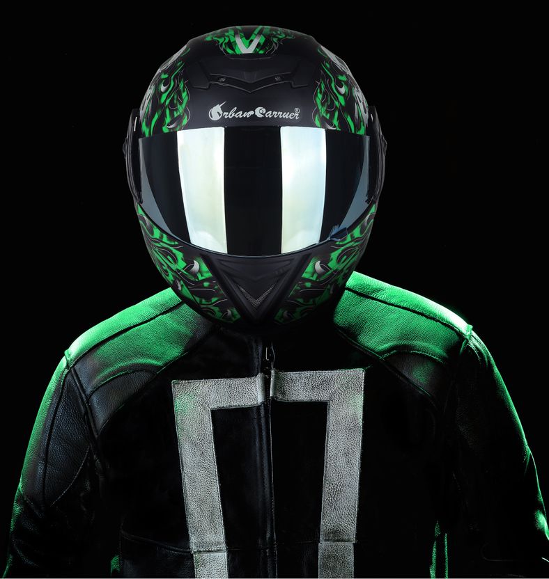 urban carrier ABS Ghost Rider Full Face Rainbow Visor (B37) - Image 4