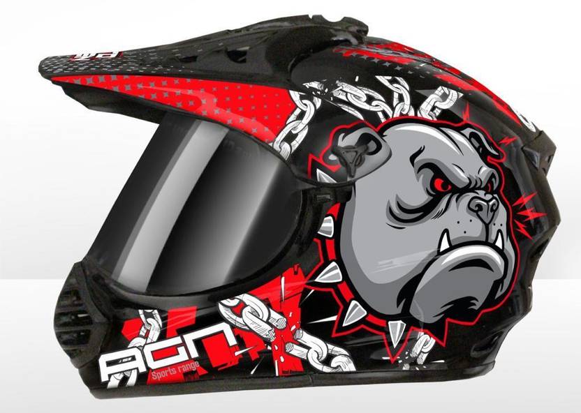 Racing1 AGN X7 Pitbull With PolyCarbonate Visor ABS Material Unisex
