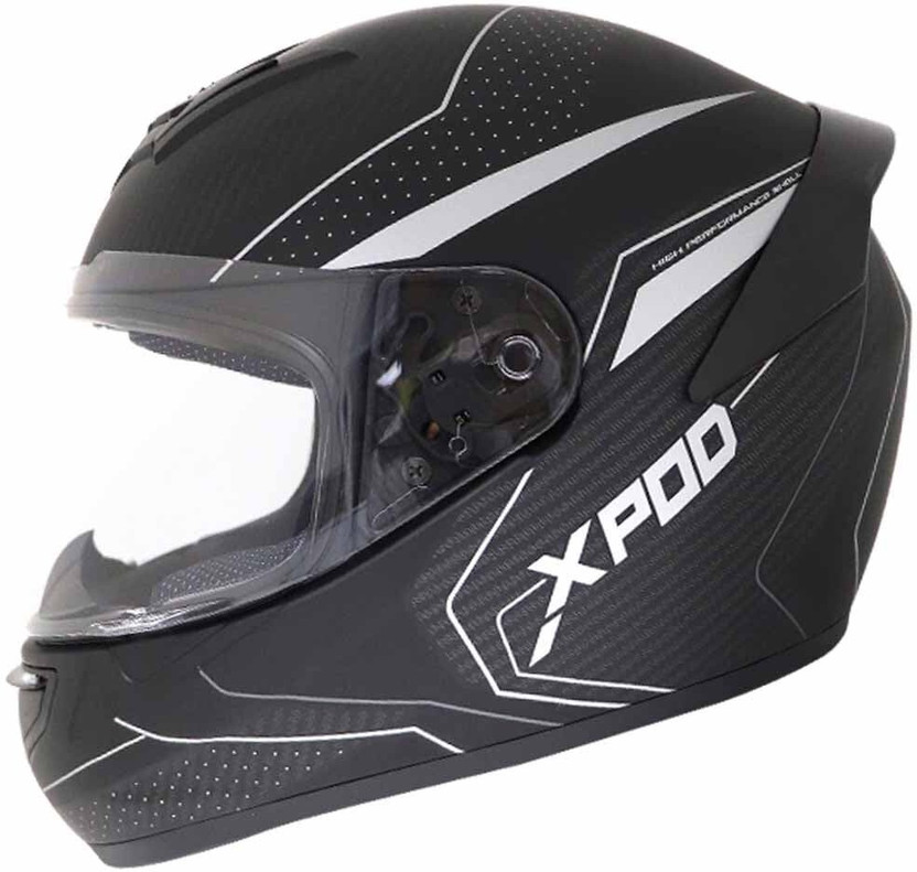 TVS X- Pod Primus Motorbike Helmet (Black Grey)