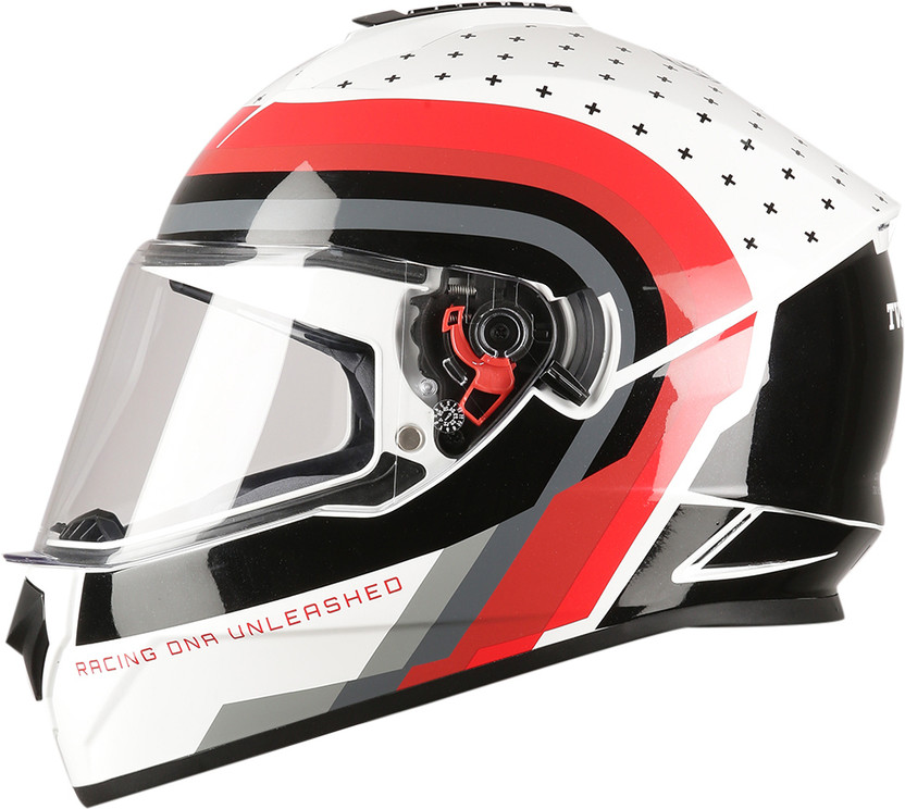 TVS Racing Phantom Series Motorbike Helmet (White)
