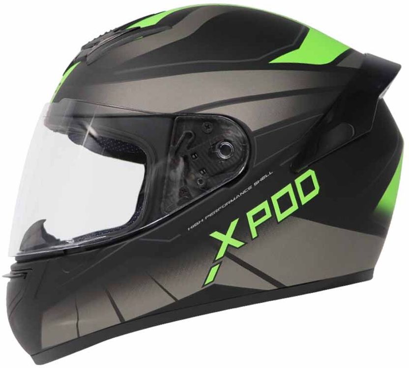 VEGA CRUX Dual Visor Flip Up Black Large Motorbike Helmet - Image 9