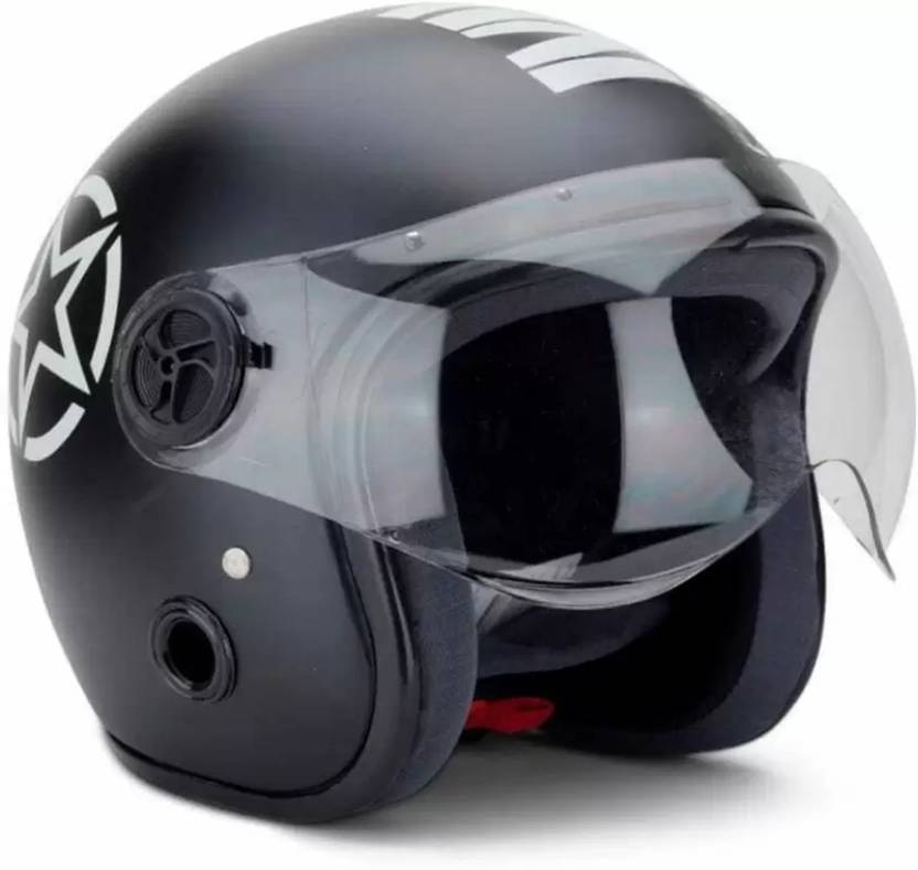 Anjana BULLET ABS ISI OPEN FACE HELMET FOR ROYAL ENFIELD & UNISEX(MATT