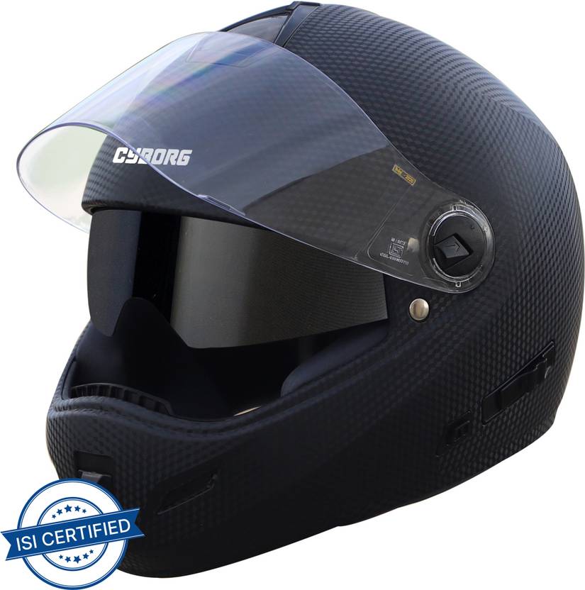 Steelbird Double Visor Full Face Helmet, Inner Smoke Sun Shield