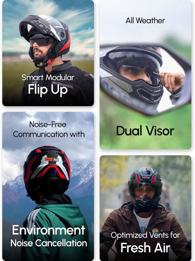 HEADFOX N2 Air 7 Smart Bluetooth Helmet - Image 3