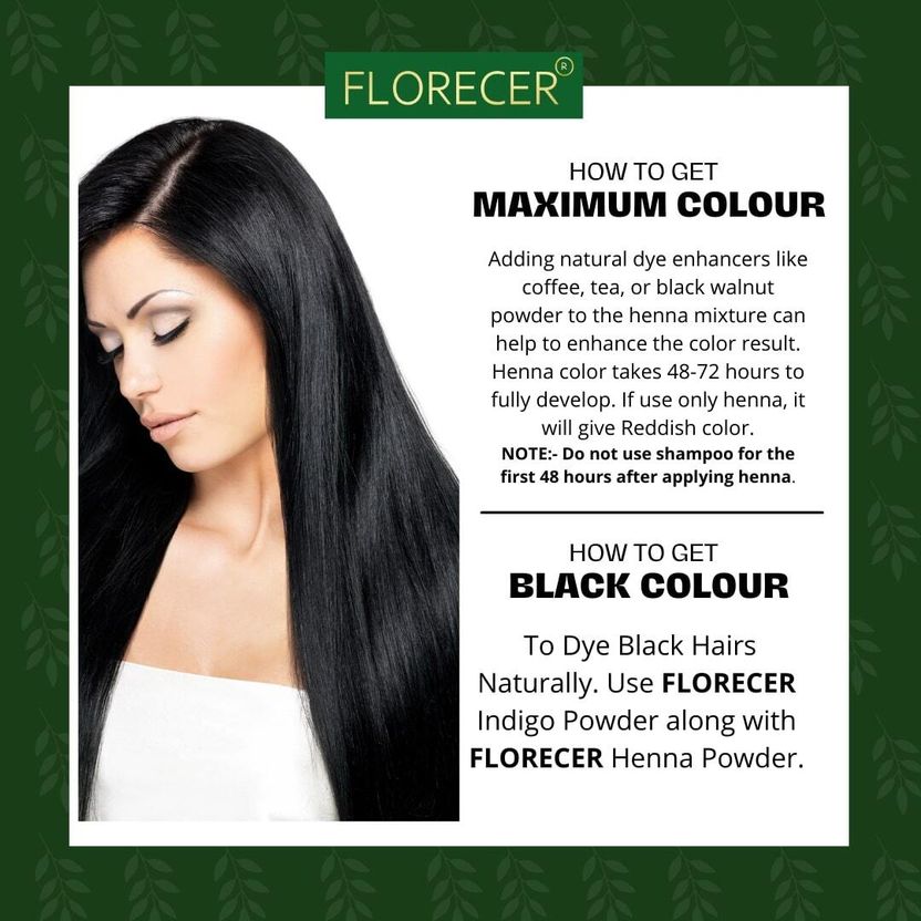 FLORECER Henna Powder + Indigo Powder 100g - Image 2