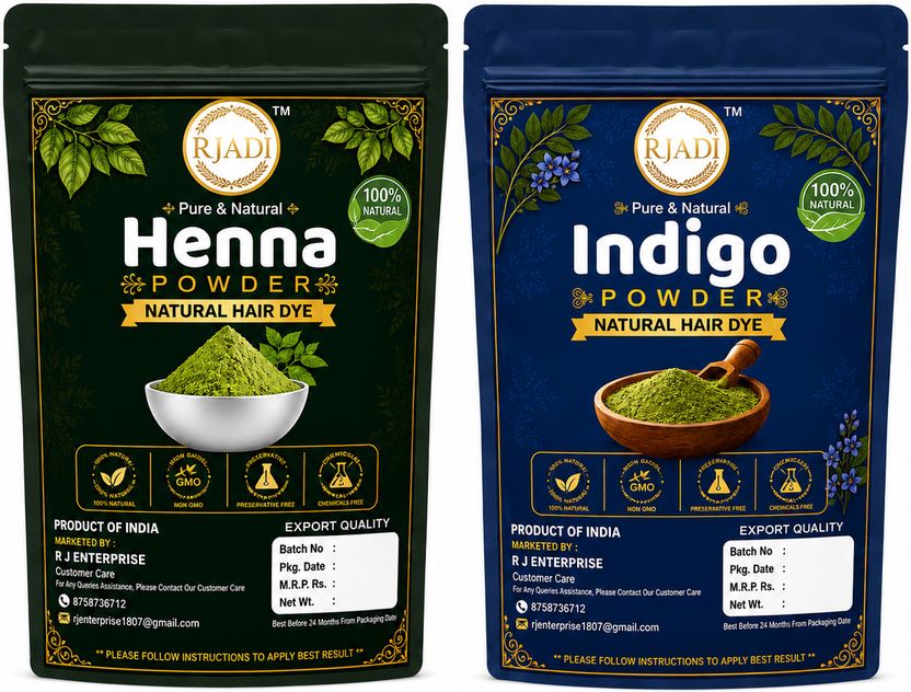 FLORECER Henna Powder + Indigo Powder 100g - Image 6