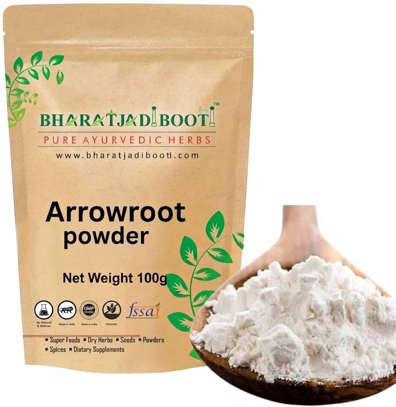 BHARAT JADI BOOTI Arrowroot Powder 100g – Natural, Gluten-Free Thickener and Culinary Essential