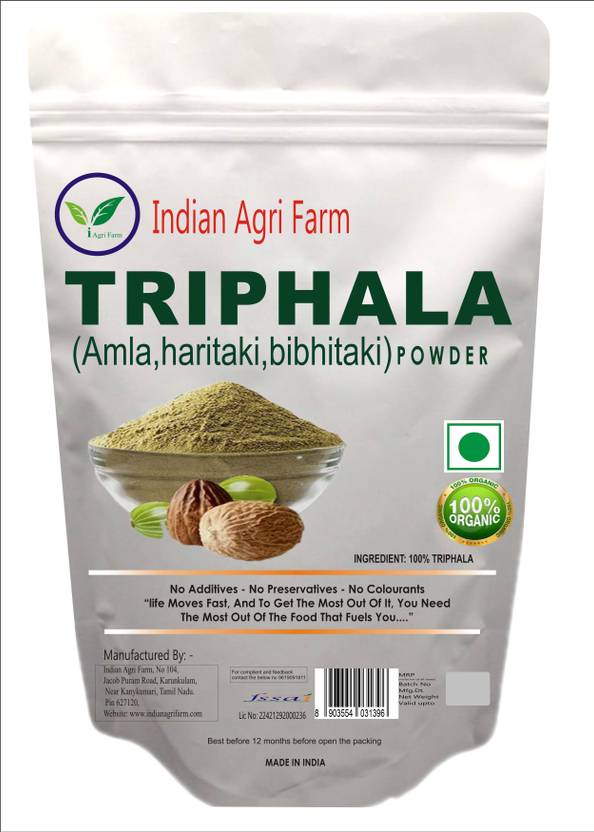 IAgriFarm Triphala Powder (Amla,haritaki,bibhitaki) for Constipation