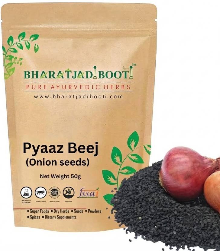 BHARAT JADI BOOTI Pyaaz Beej 50g (Onion Seeds / Onion Black Seeds / Kalonji Raw Herb) – Raw Herb