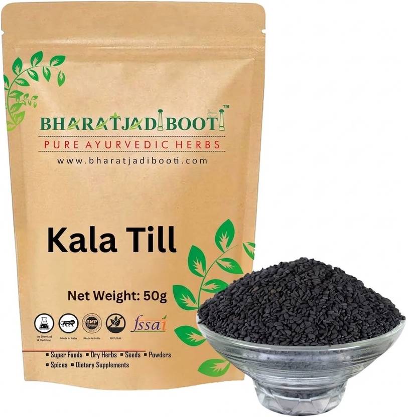 BHARAT JADI BOOTI Kala Till 50g (Black Sesame Seeds) – Natural Superfood for Wellness & Culinary