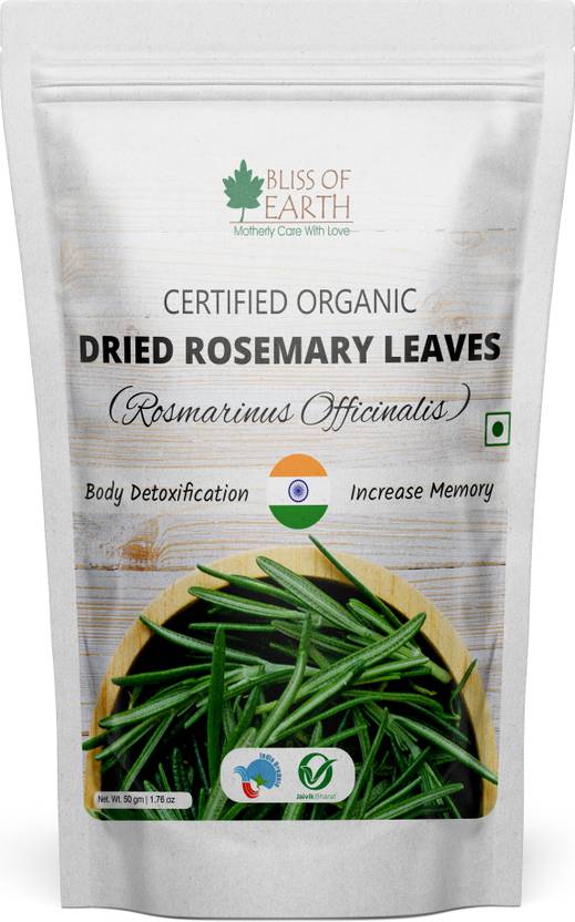 Bliss of Earth Dried Rosemary Leaves Rosmarinus Officinalis Great for Tea Cooking Hair & Memory