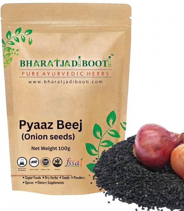 BHARAT JADI BOOTI Pyaaz Beej 100g (Onion Seeds / Onion Black Seeds / Kalonji Raw Herb) – Raw Herb
